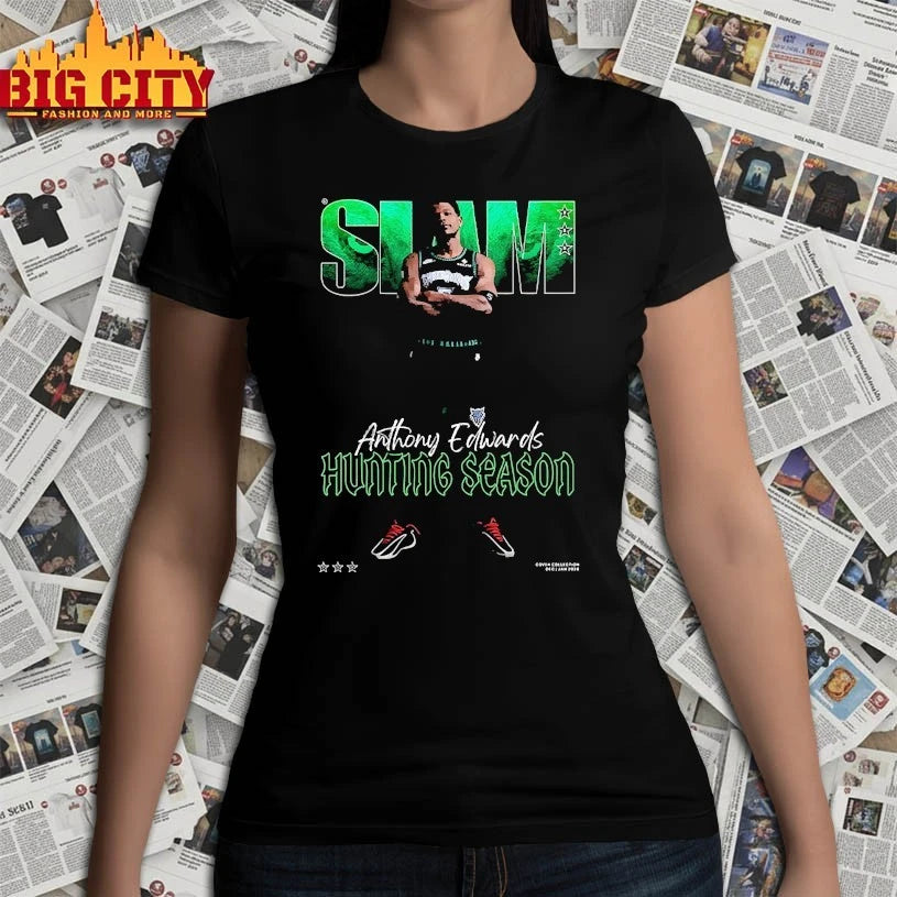 Slam Anthony Edwards hunting season Minnesota Timberwolves shirt