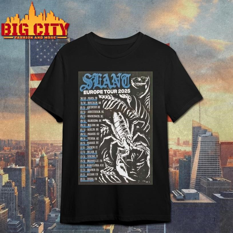 Slant Tour European 2025 Poster Shirt