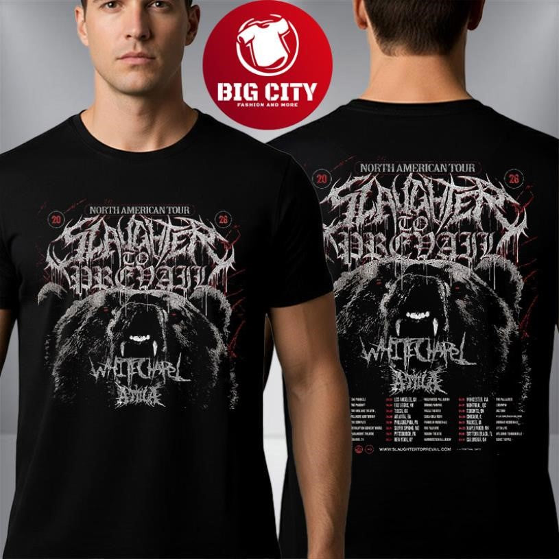 Slaughter To Prevail North America 2026 Tour Schedule Tour Dates Two Sided Shirt