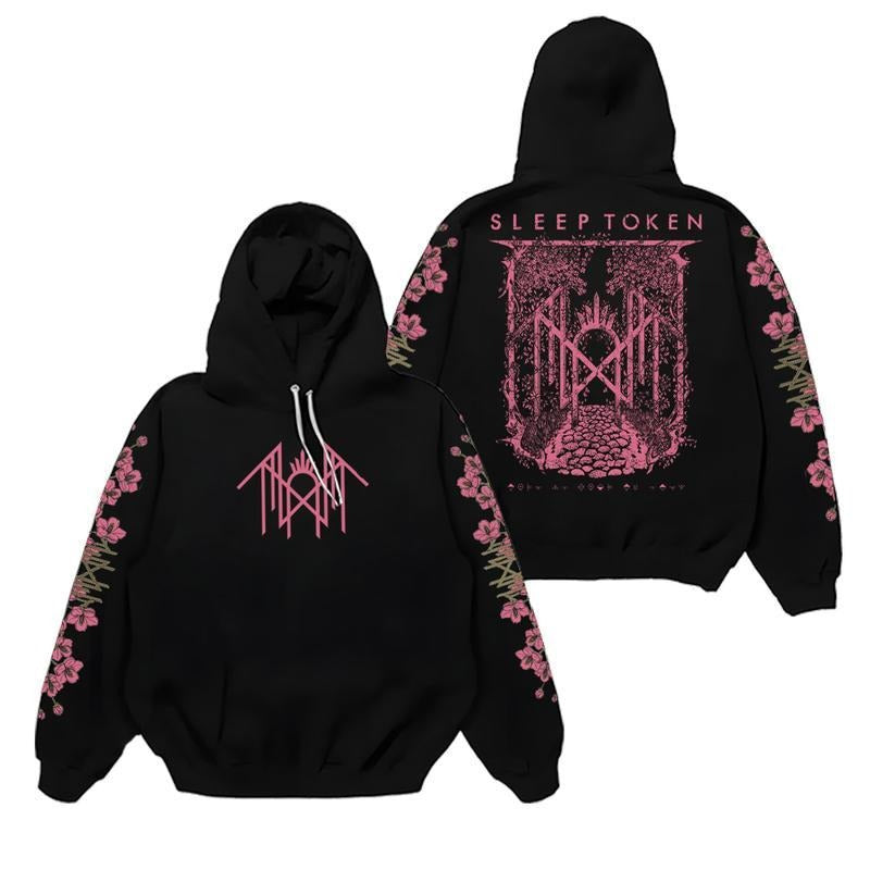Sleep Token Even In Arcadia Floral Sweatshirt Hoodie, Sleep Token Tour 2025 Tee, New Song Concert Tour, Gift for Fan,  Even in Arcadia Band Merch, Metal Band Distro Graphic Tee