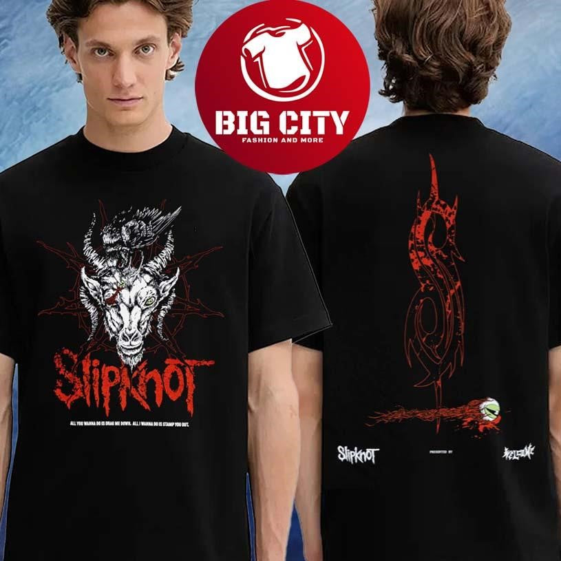 Official Slipknot X Welcome Skateboards Spit It Out Two Sided Shirt