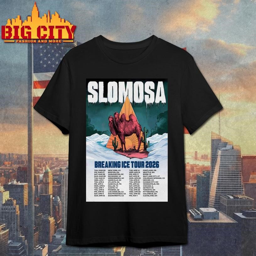 Slomosa Breaking Ice Tour 2026 Poster Shirt