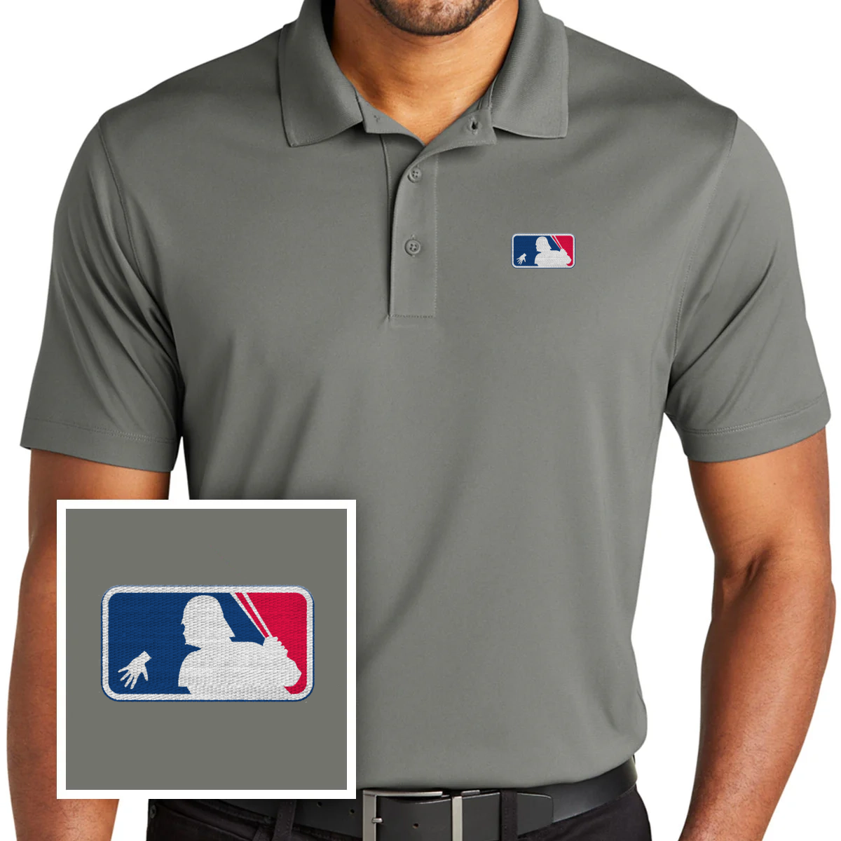 Funny Baseball Polo Shirt