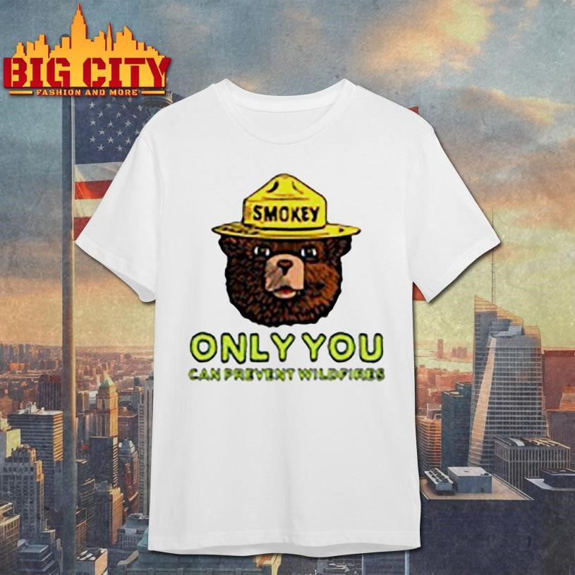 Smokey Bear Crewneck Only You Can Prevent Wildfires Shirt