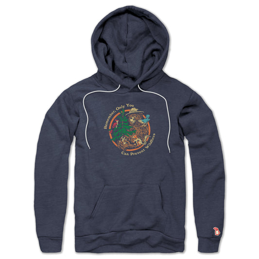 SMOKEY BEAR - AND FRIENDS ALL SEASON HOODIE (UNISEX)