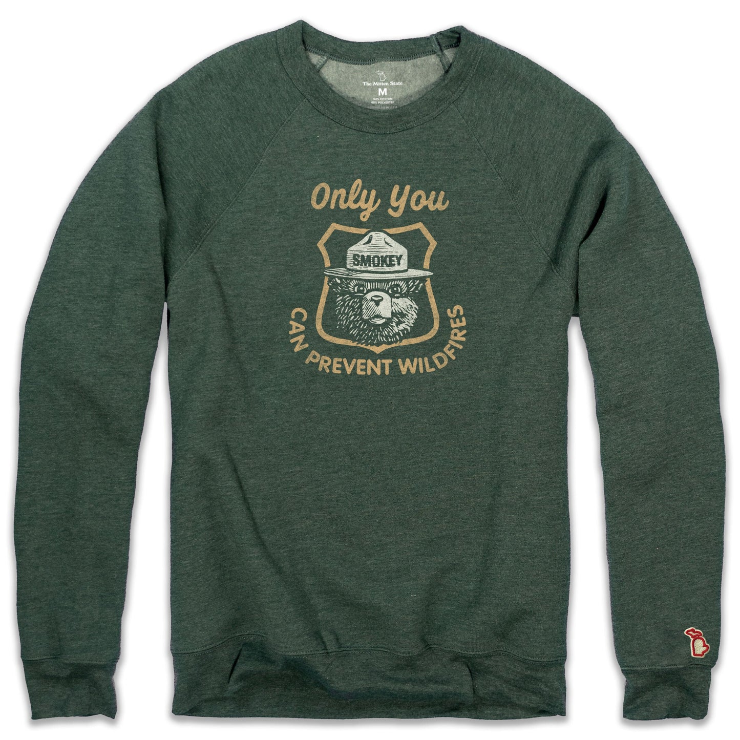 SMOKEY BEAR - SHIELD FLEECE SWEATSHIRT (UNISEX)