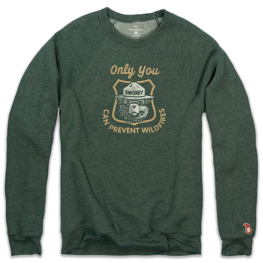 SMOKEY BEAR - SHIELD FLEECE SWEATSHIRT (UNISEX)