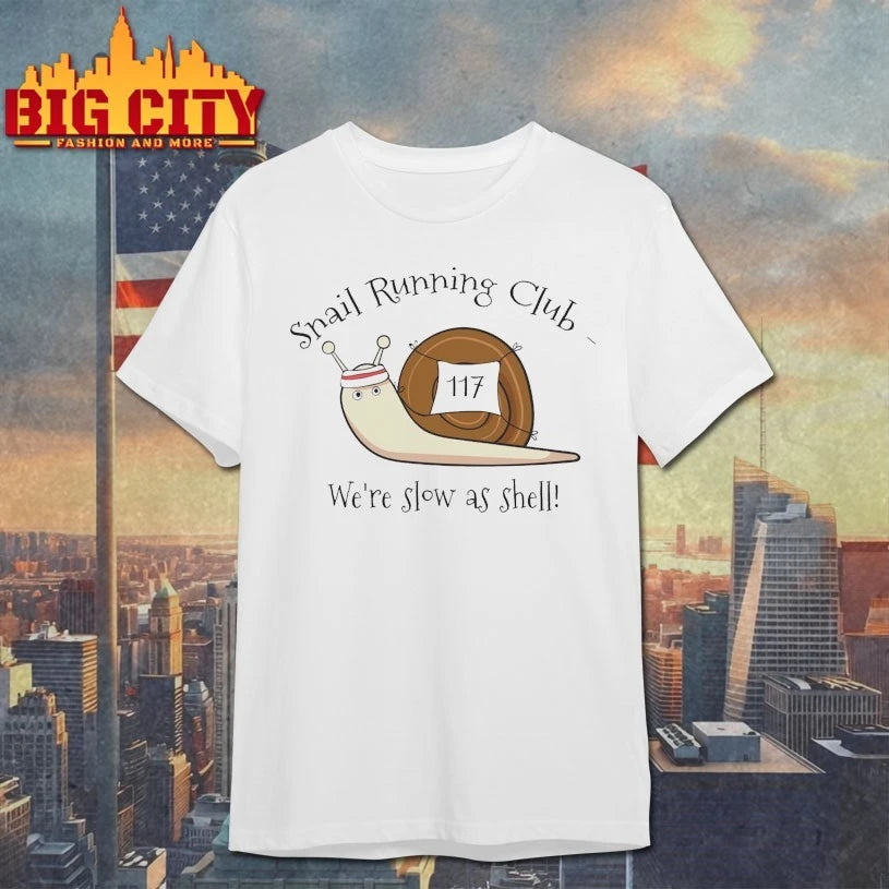 Snail Running Club We’re Slow As Shell shirt
