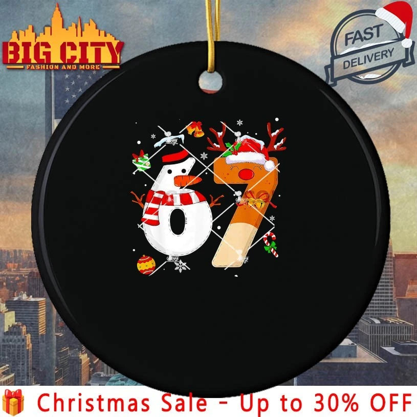Snowman 67 Six Seven Christmas shirt