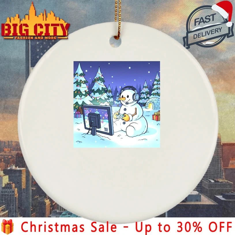 Snowman Playing game christmas shirt