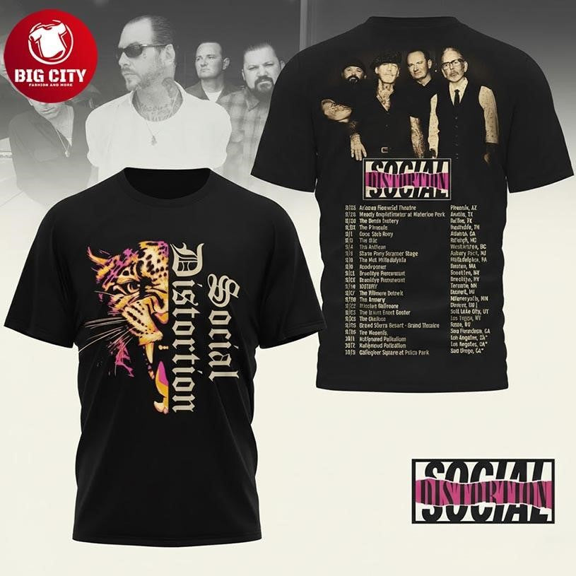 Social Distortion 2026 Tour Two Sided Shirt