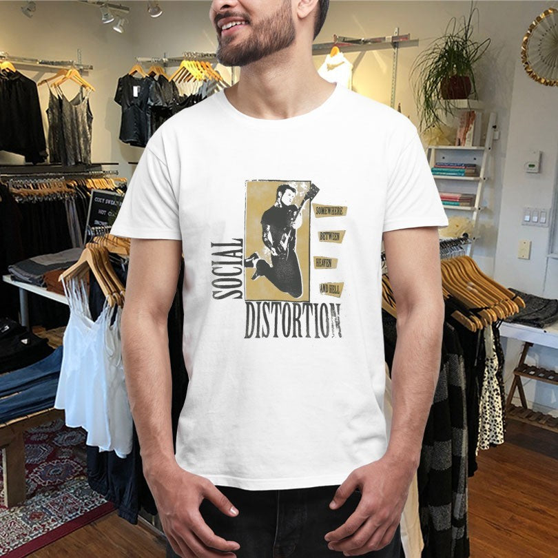 Social Distortion Somewhere Between Heaven &amp; Hell T-shirts