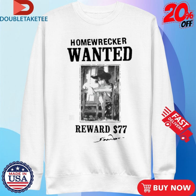 Sombr Homewrecker Wanted Reward $77 T-shirts