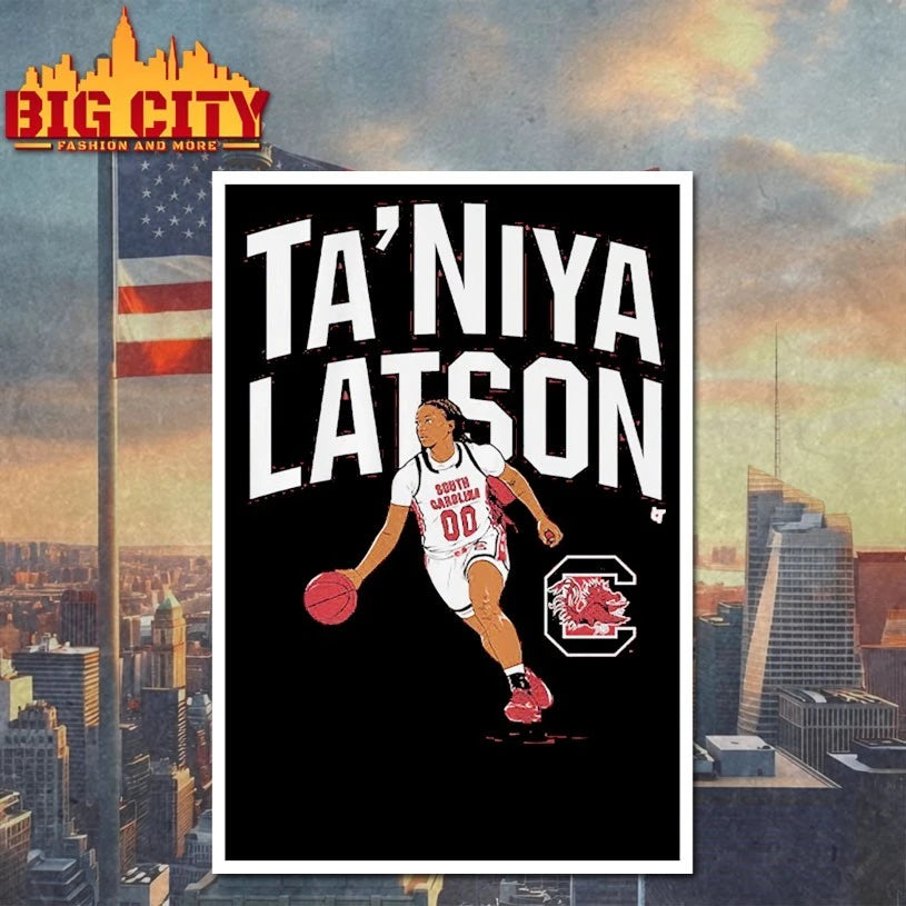 South Carolina Basketball Ta’Niya Latson Name Pose shirt