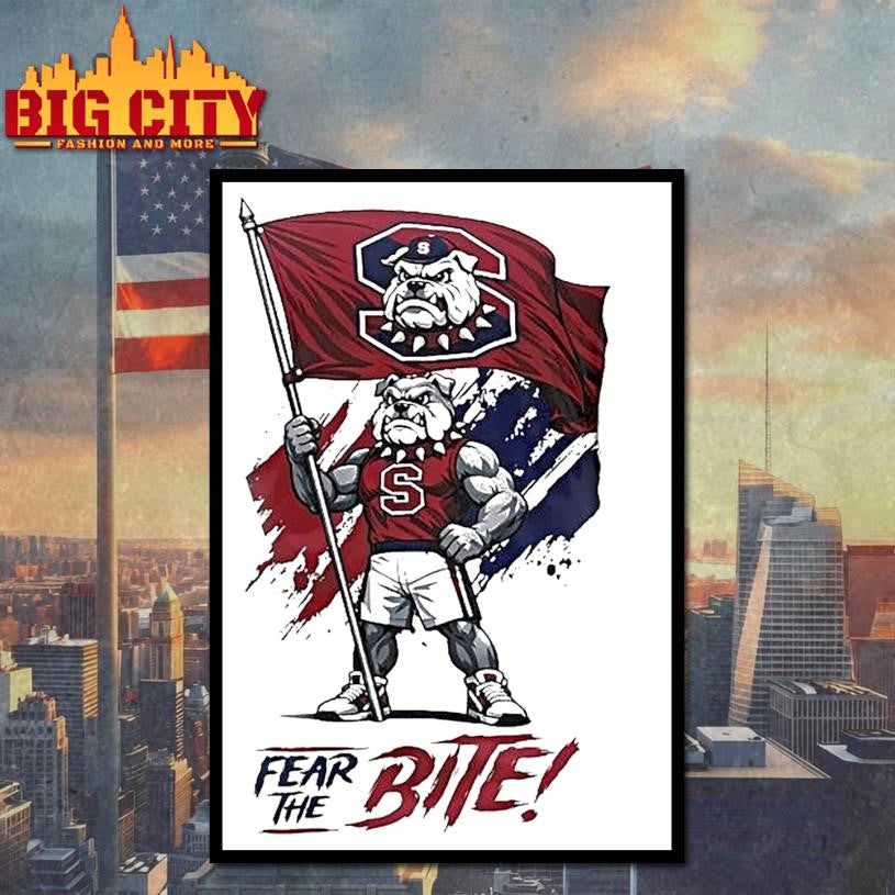 South Carolina State Bulldogs Fear The Bite Ncaa Celebration Bowl Champions Mascot Shirt