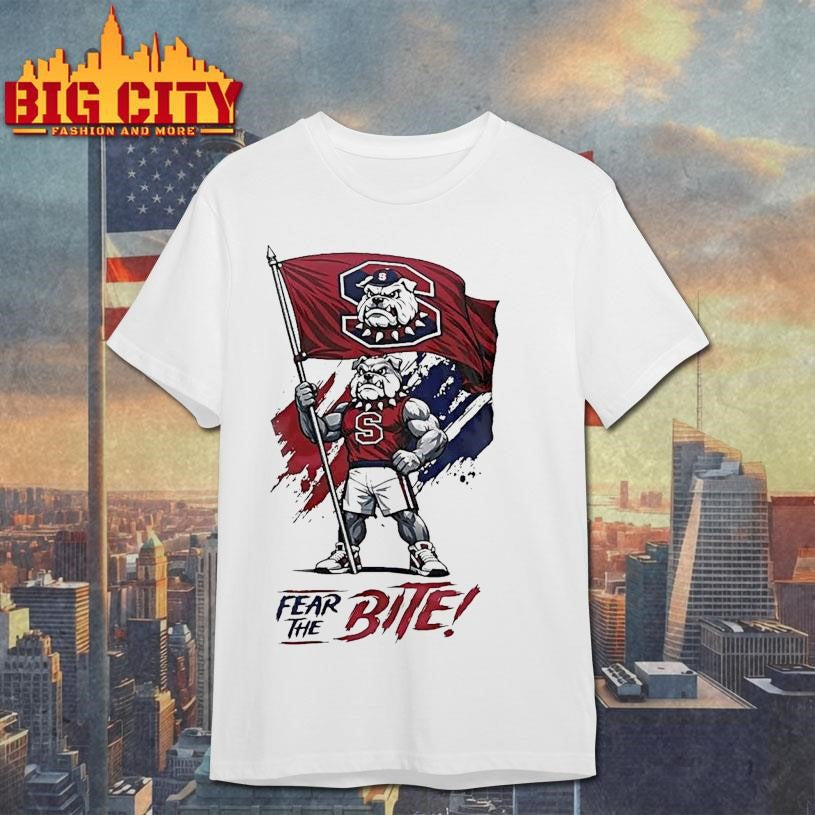 South Carolina State Bulldogs Fear The Bite Ncaa Celebration Bowl Champions Mascot Shirt