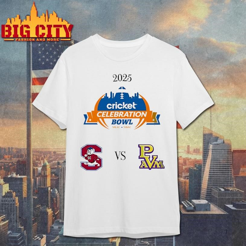 South Carolina State Bulldogs vs Prairie View A&amp;M Panthers Celebration Bowl 2025 Shirt