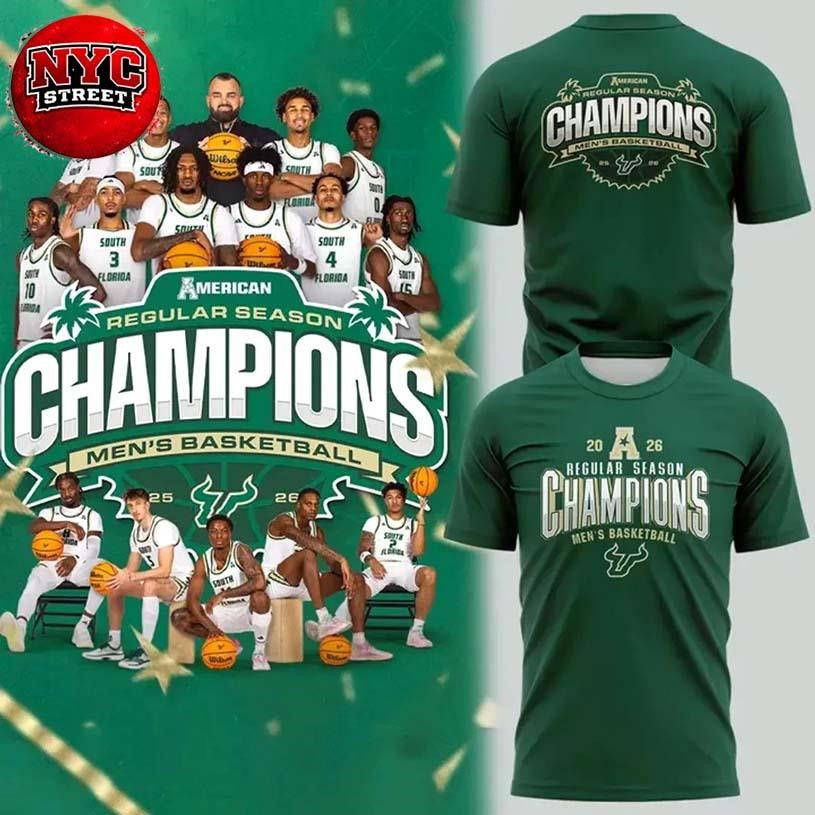 South Florida Bulls Regular Season Champions 2026 Two Sided Shirt