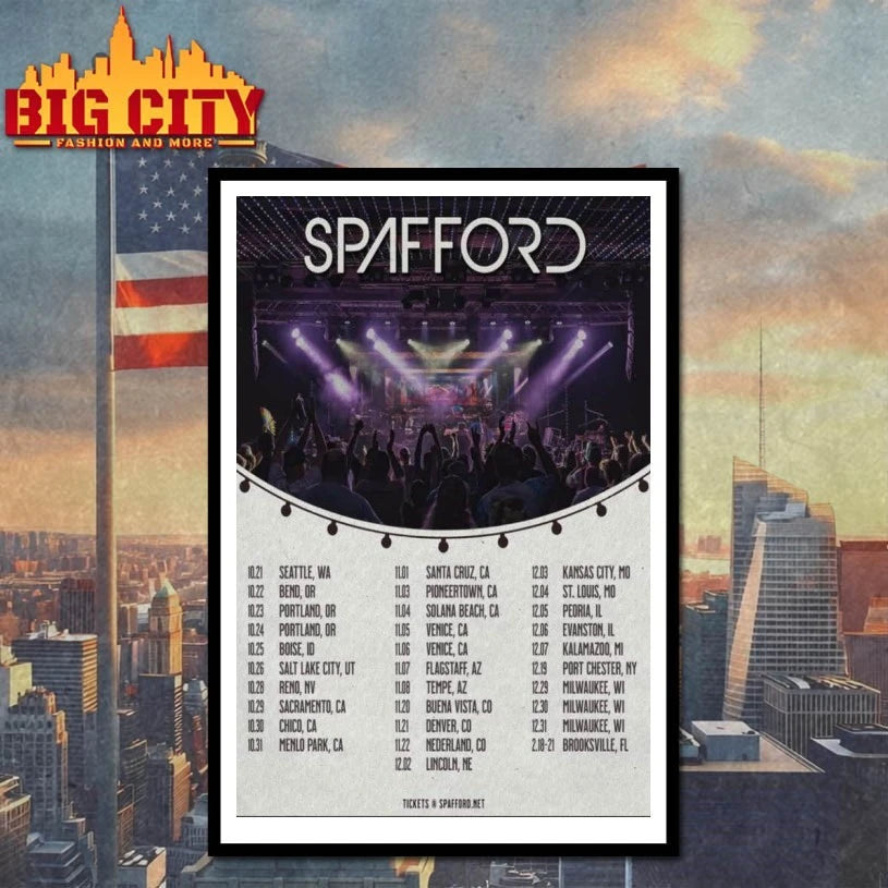 Spafford Concert Tour Poster shirts
