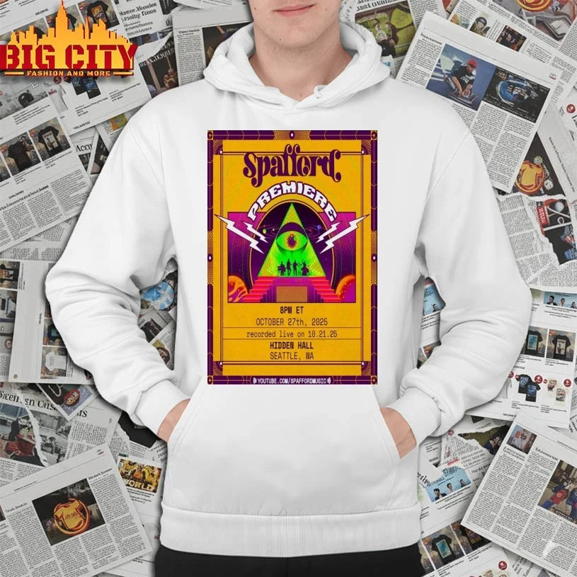 Spafford Oct 27 2025 Hidden Hall, Seattle WA Poster shirt