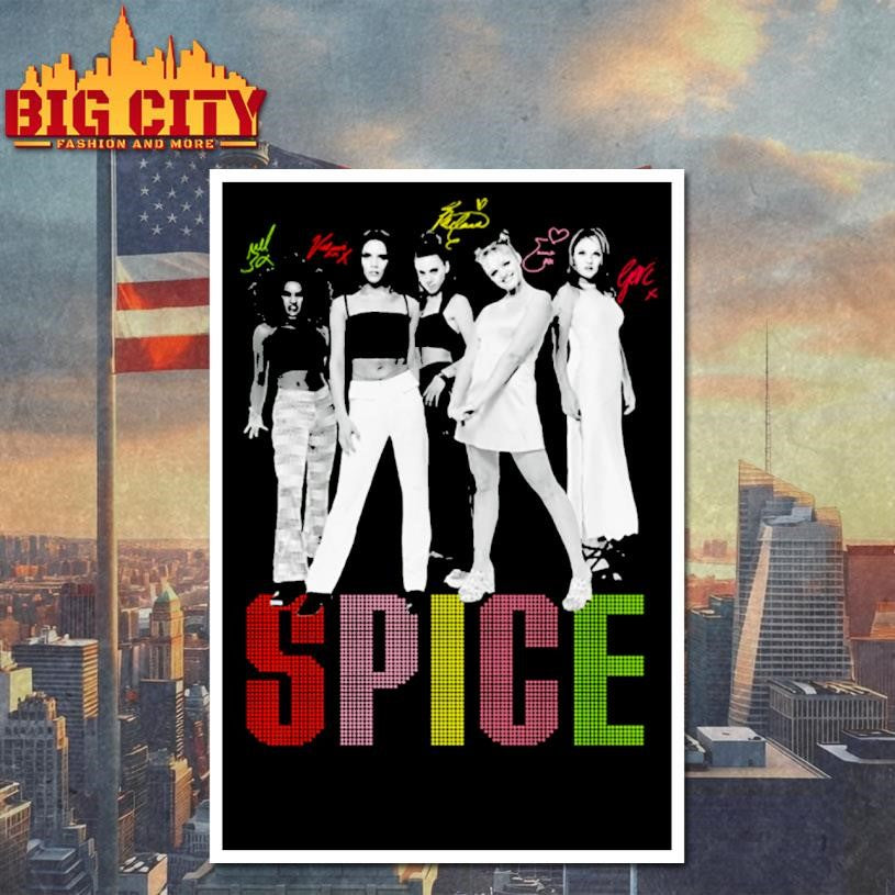 Spice Girls Group Shot And Logo New Shirt