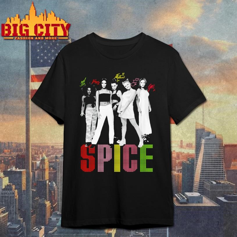 Spice Girls Group Shot And Logo New Shirt