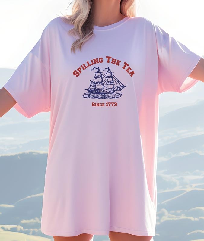 Spilling The Tea Since 1773 T Shirt Hoodie Sweater 4th Of July Shirt Patriotic Shirt Usa Shirt American Shirt Rom825...