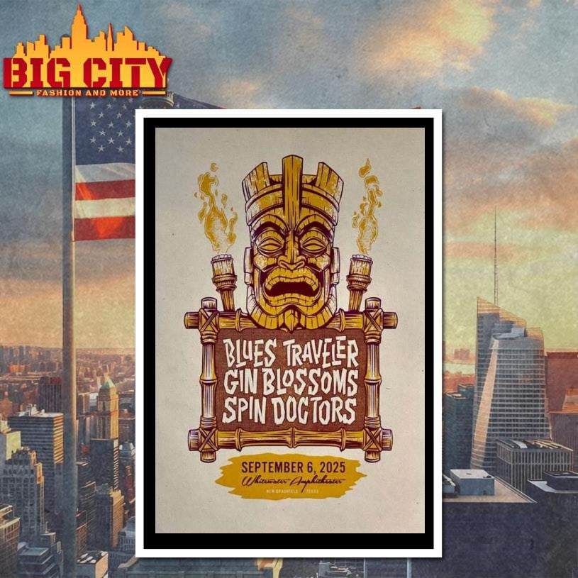 Spin Doctors New Braunfels Texas Tour Poster shirt