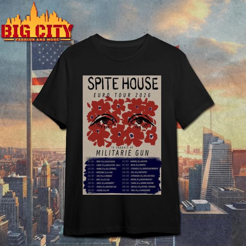 Spite House European Tour 2026 Poster Shirt