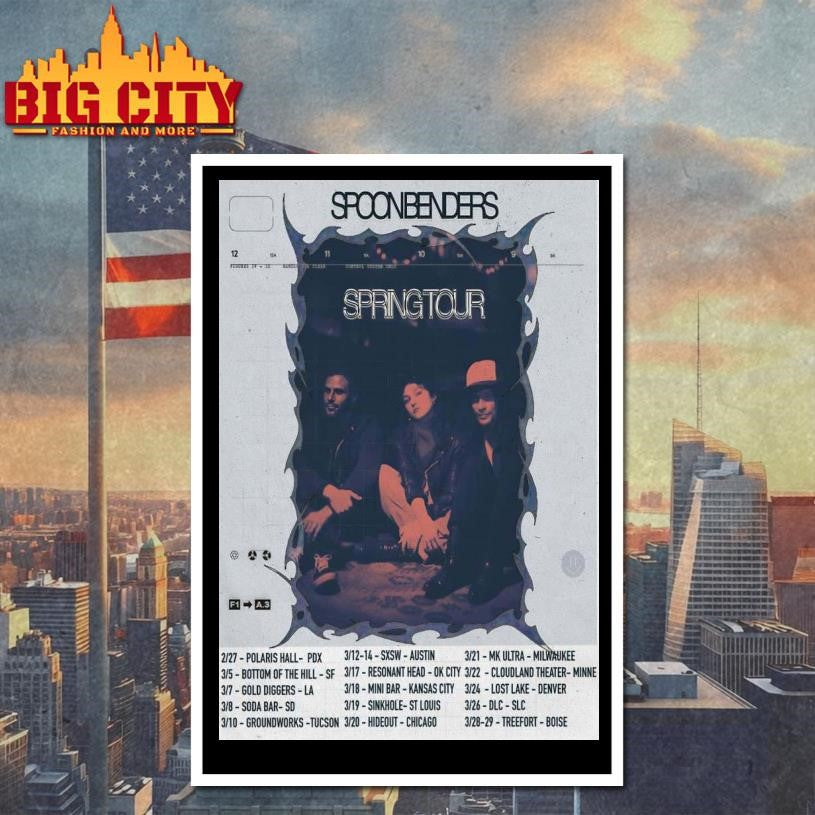 Spoon Benders Spring 2026 Shows Poster Shirt