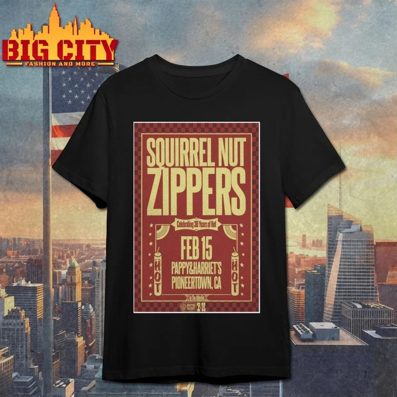 Squirrel Nut Zippers February 15 2026 Pioneertown, CA Poster Shirt