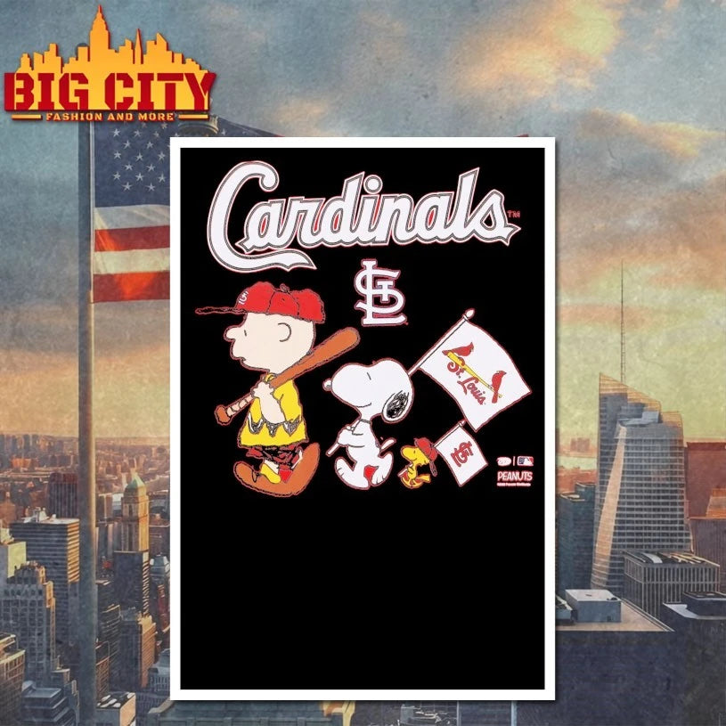 St. Louis Cardinals Toddler Peanuts Flag shirt