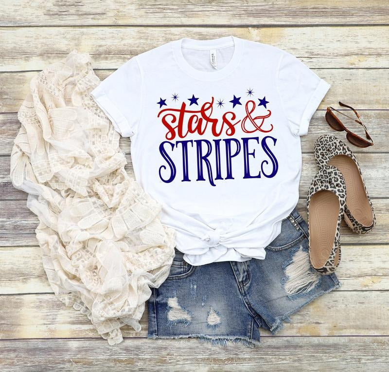 Stars And Stripes Shirt July 4th Shirt 4th Of July Shirt Independence Day Shirt Merica America Usa Flags Freedom...
