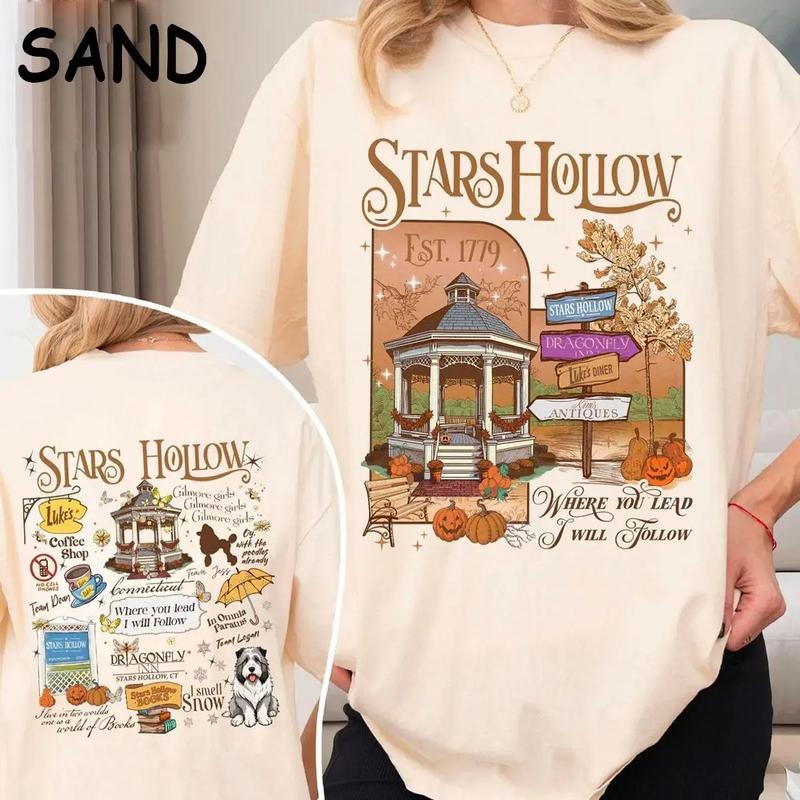 Stars Hollow Autumn Festival tshirt, sweatshirt, Gilmore Girls tee, Cozy Coffee Lover Gift, Stars Hollow Reading tee, Rory Gilmore Aesthetic, tshirt hot trend 2025