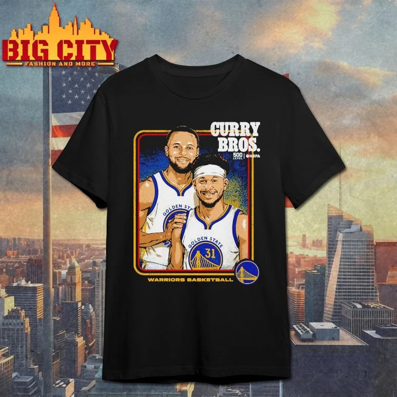 Steph Curry &amp; Seth Curry Golden State Warriors Step Brothers Shirt