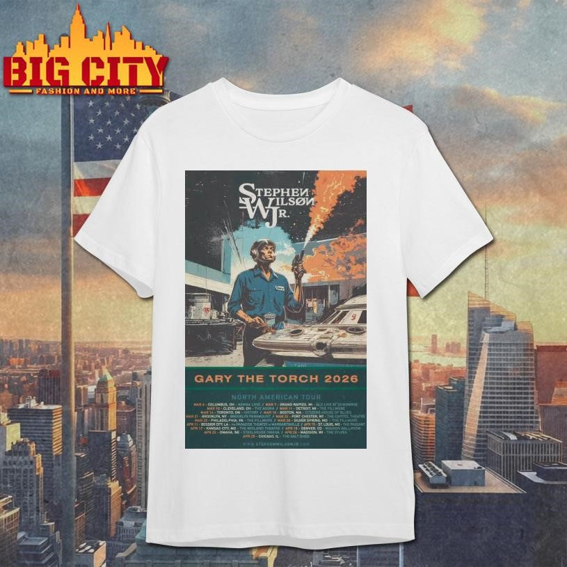 Stephen Wilson JR. Gary The Torch 2026 North American Tour Poster Shirt