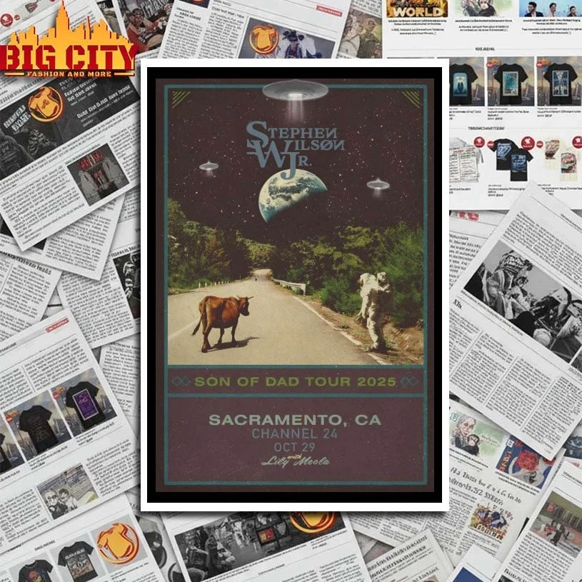 Stephen Wilson JR. Oct 29 2025 Sacramento Tour Poster shirt