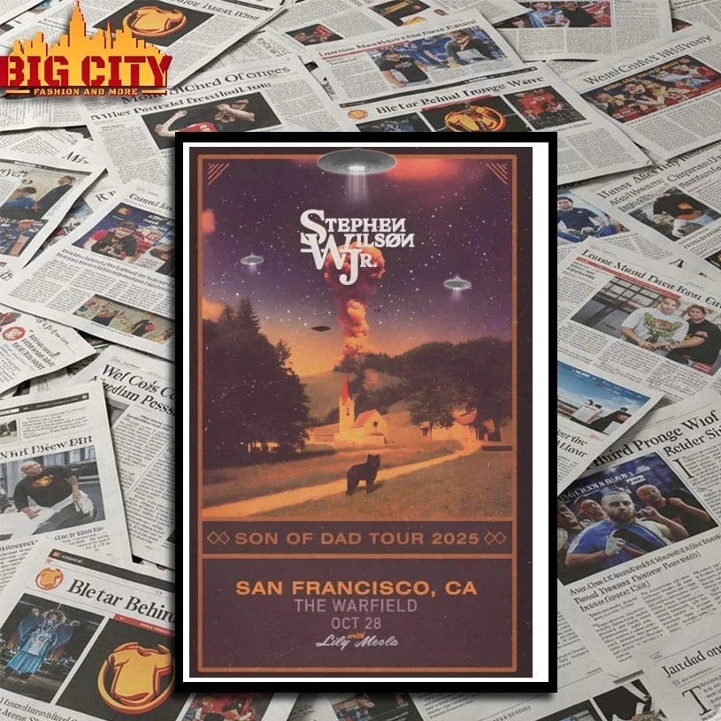 Stephen Wilson Jr. Fall Tour 2025 San Francisco Poster shirt
