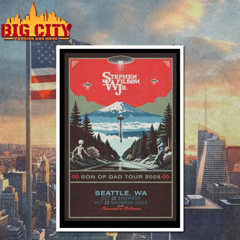 Stephen Wilson Jr. Seattle Washington Concert 2025 Poster shirts
