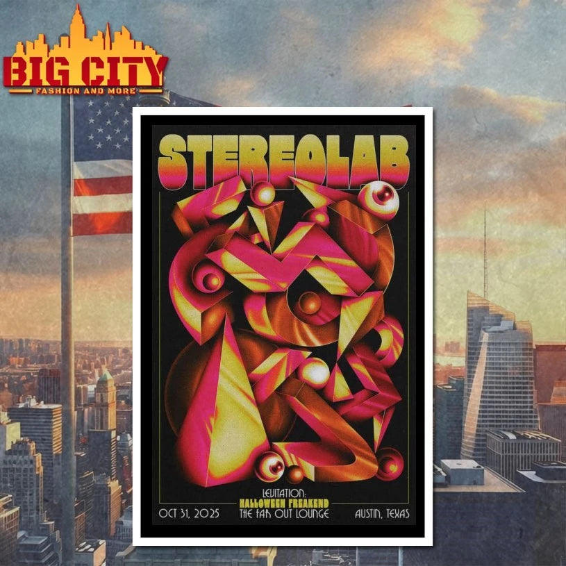 Stereolab Show Halloween Night 2025 Poster shirt