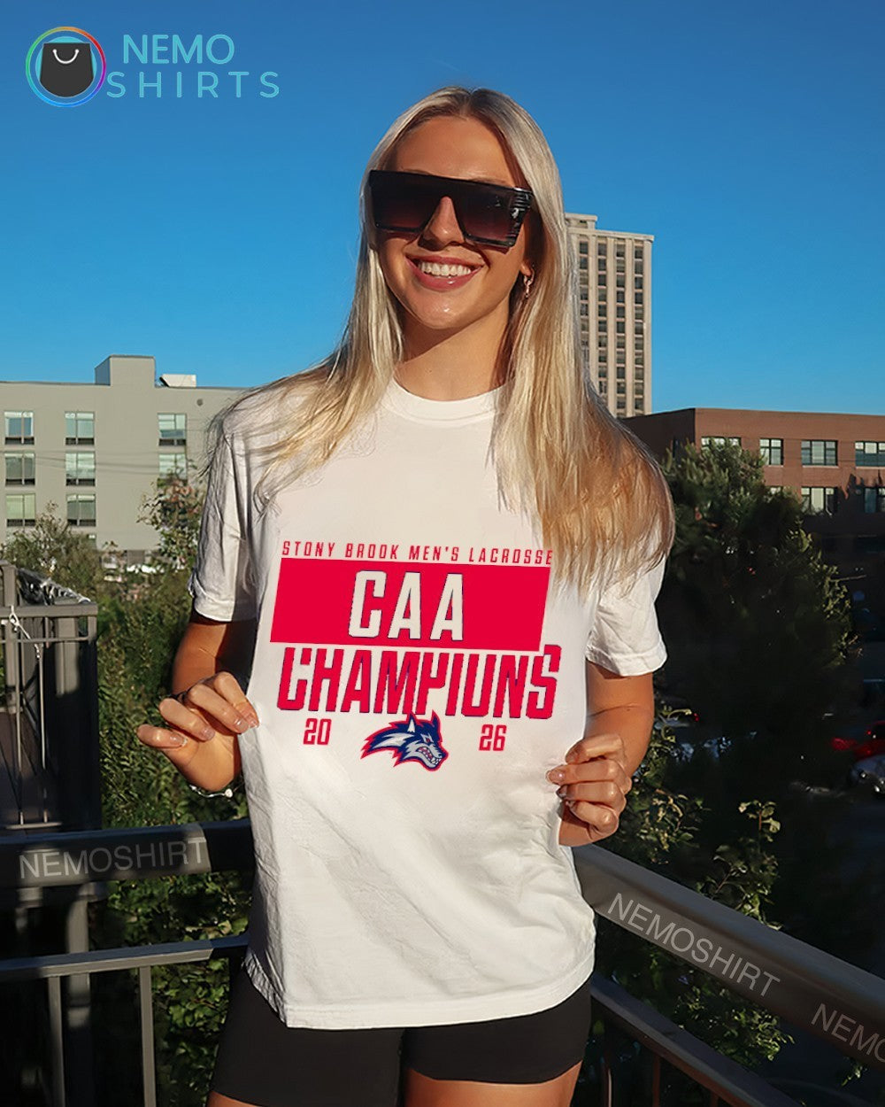 Stony Brook men’s lacrosse CAA champions 2026 shirt