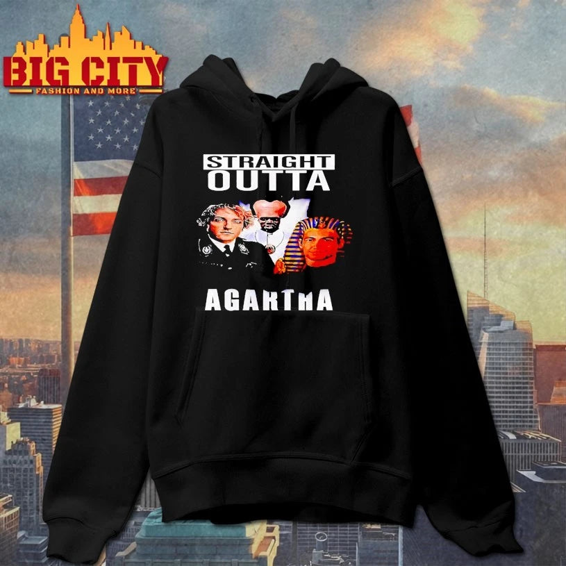 Straight Outta Agartha History Conspiracy Ancient Civilization Parody Shirt