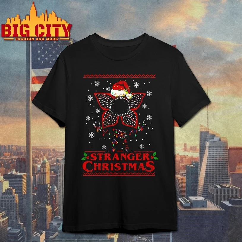 Stranger Christmas Creepy Demogorgon ugly christmas shirt
