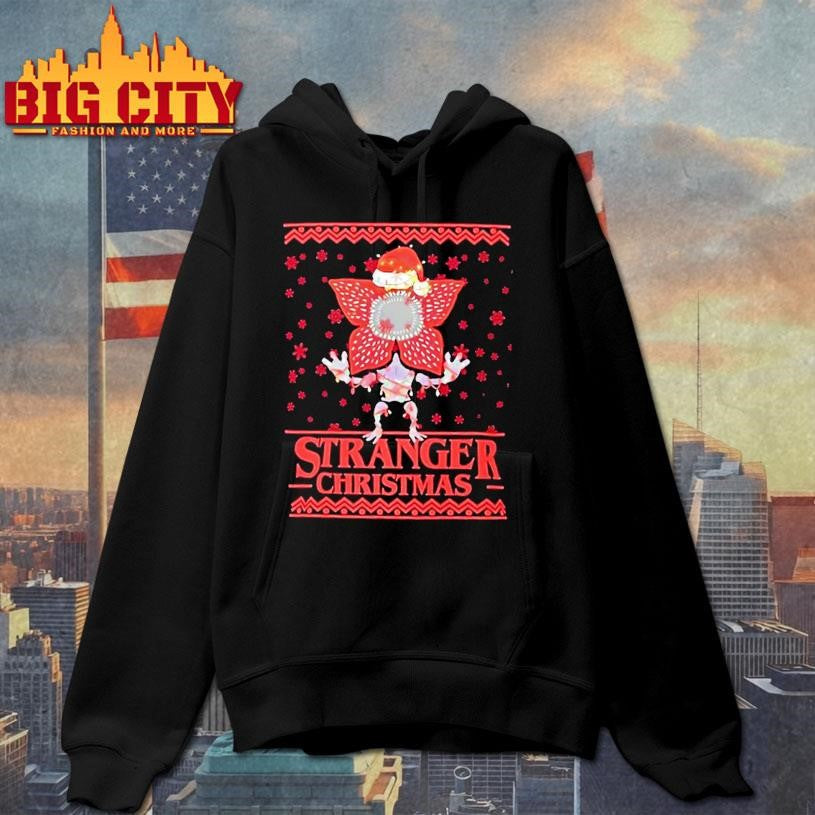 Stranger Christmas Demogorgon Holiday Parody Shirt