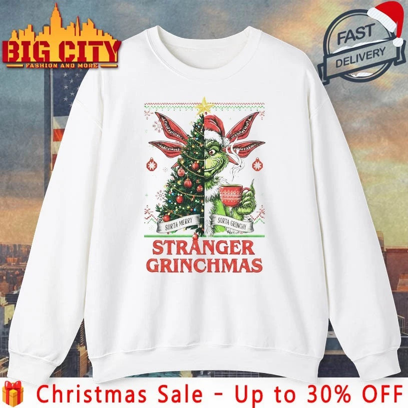 Stranger Grinchmas Sorta Merry Sorta Grinchy shirt
