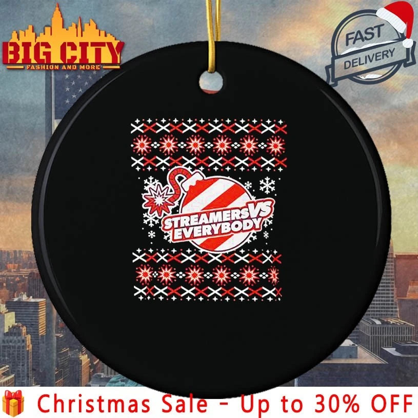 Streamers Vs Everybody 2025 ugly christmas shirt
