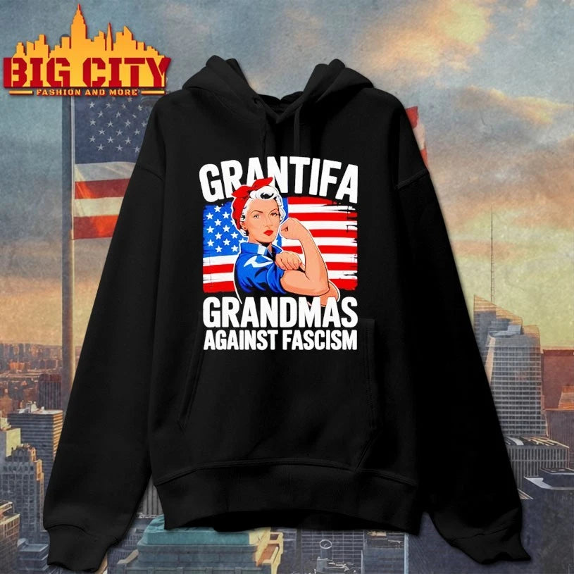 Strong Woman Grantifa Grandmas Against Fascism Shirt