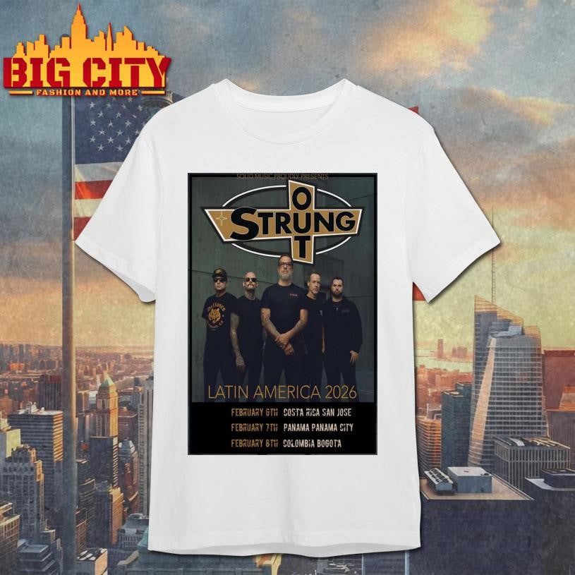 Strung Out Latin America 2026 Tour Poster Shirt