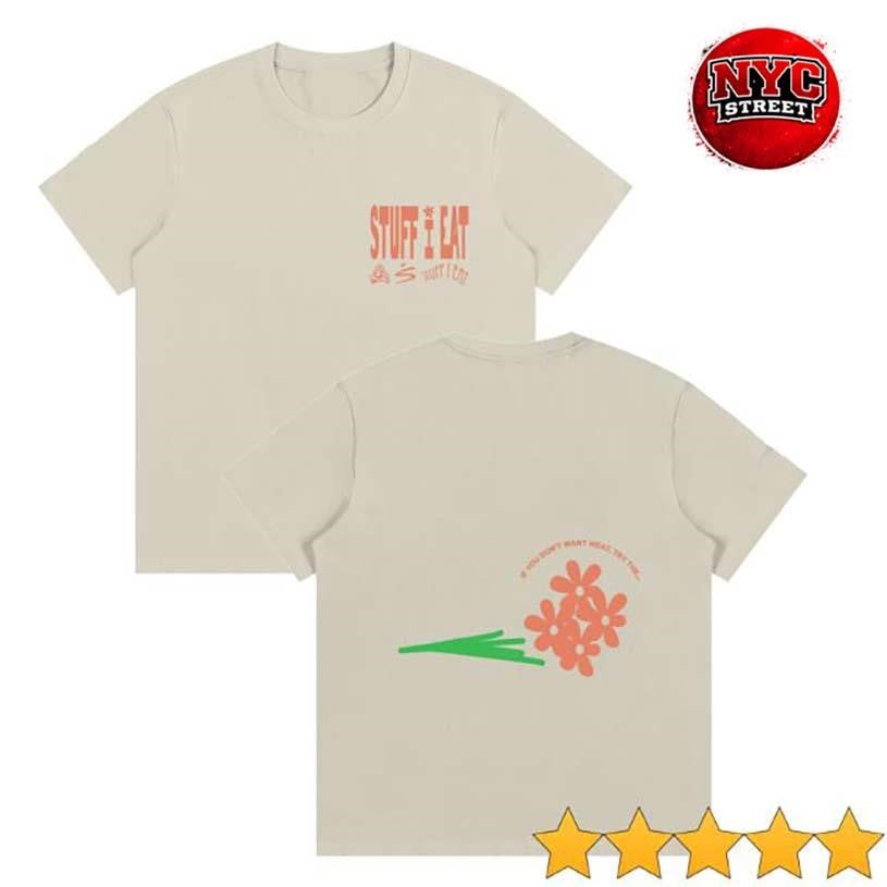 Stuff I Eat Sie Essential Cotton Two Sided Shirt