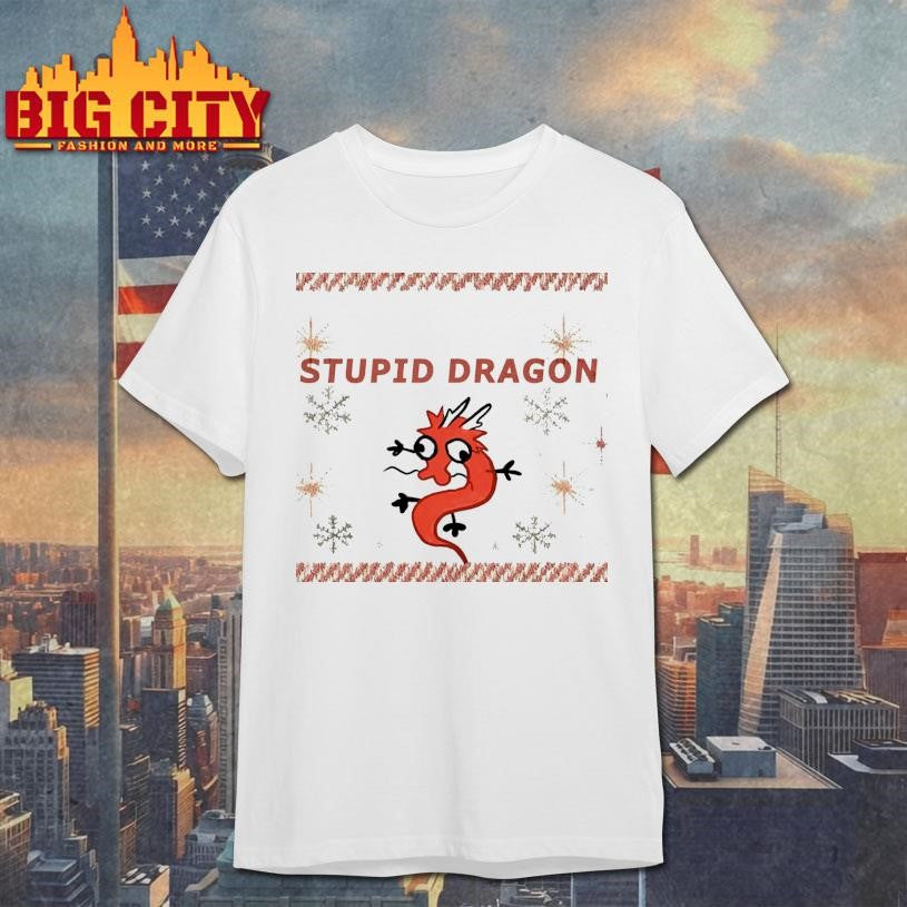 Stupid Dragon Christmas Ugly Shirt